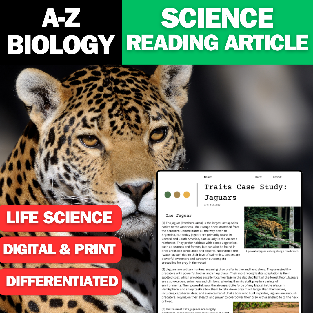 A-Z Biology - Jaguars - A Traits Case Study