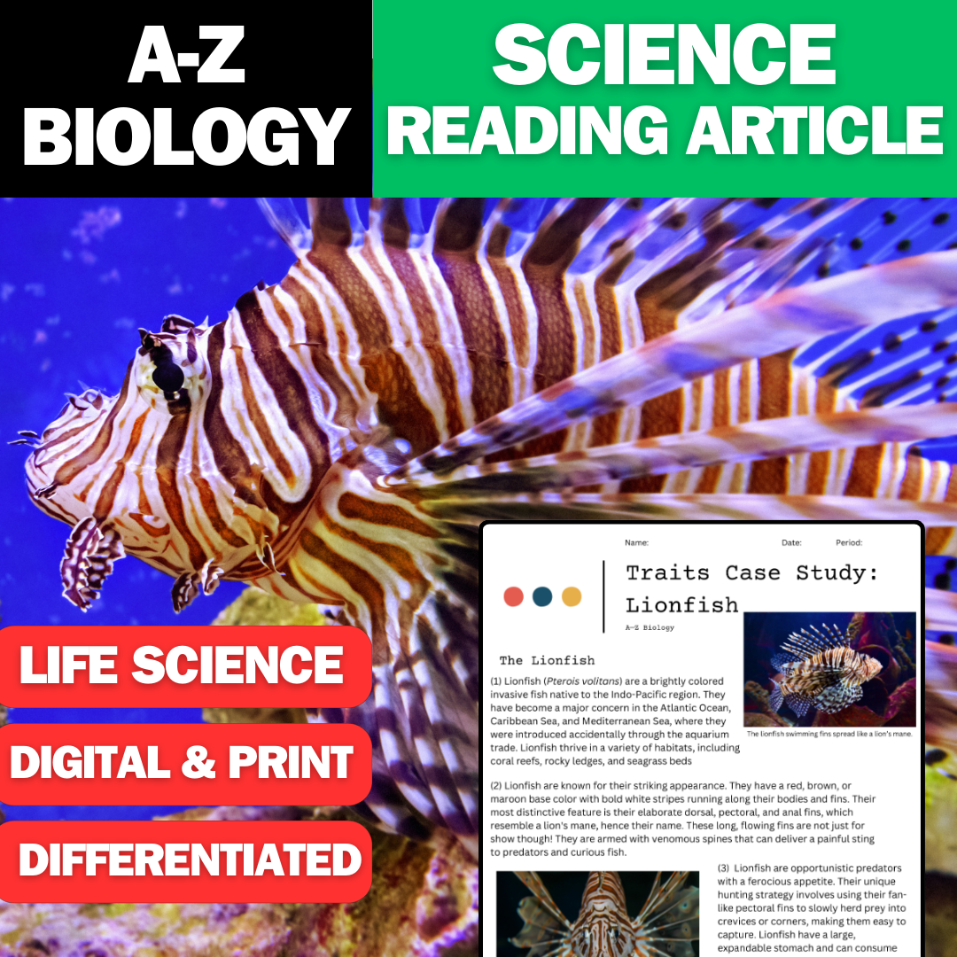 A-Z Biology - Lionfish - A Traits Case Study