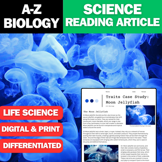 A-Z Biology - Moon Jellyfish - A Traits Case Study