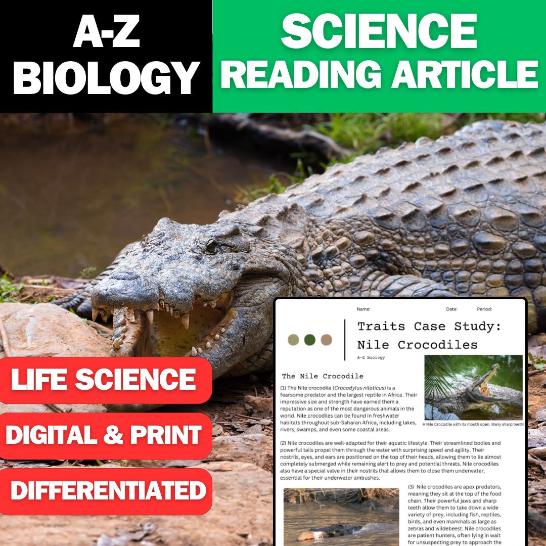 A-Z Biology - Nile Crocodile - A Traits Case Study