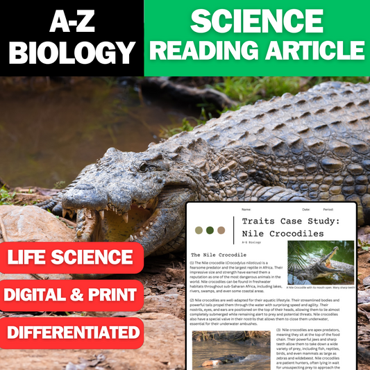 A-Z Biology - Nile Crocodile - A Traits Case Study