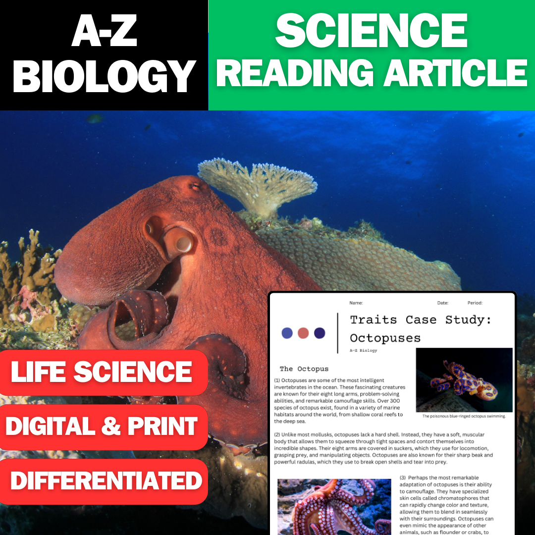 A-Z Biology - Octopuses - A Traits Case Study