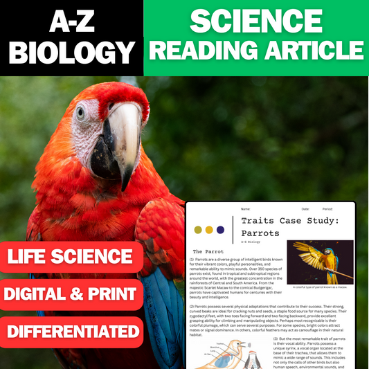 A-Z Biology - Parrots - A Traits Case Study