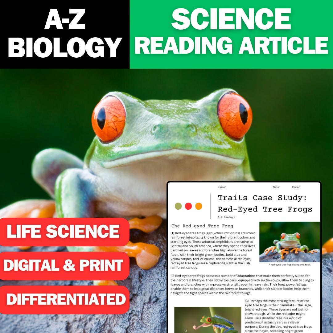 A-Z Biology - Red-Eyed Tree Frogs - A Traits Case Study