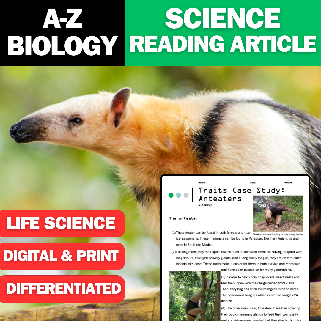 A-Z Biology - Anteaters - A Traits Case Study