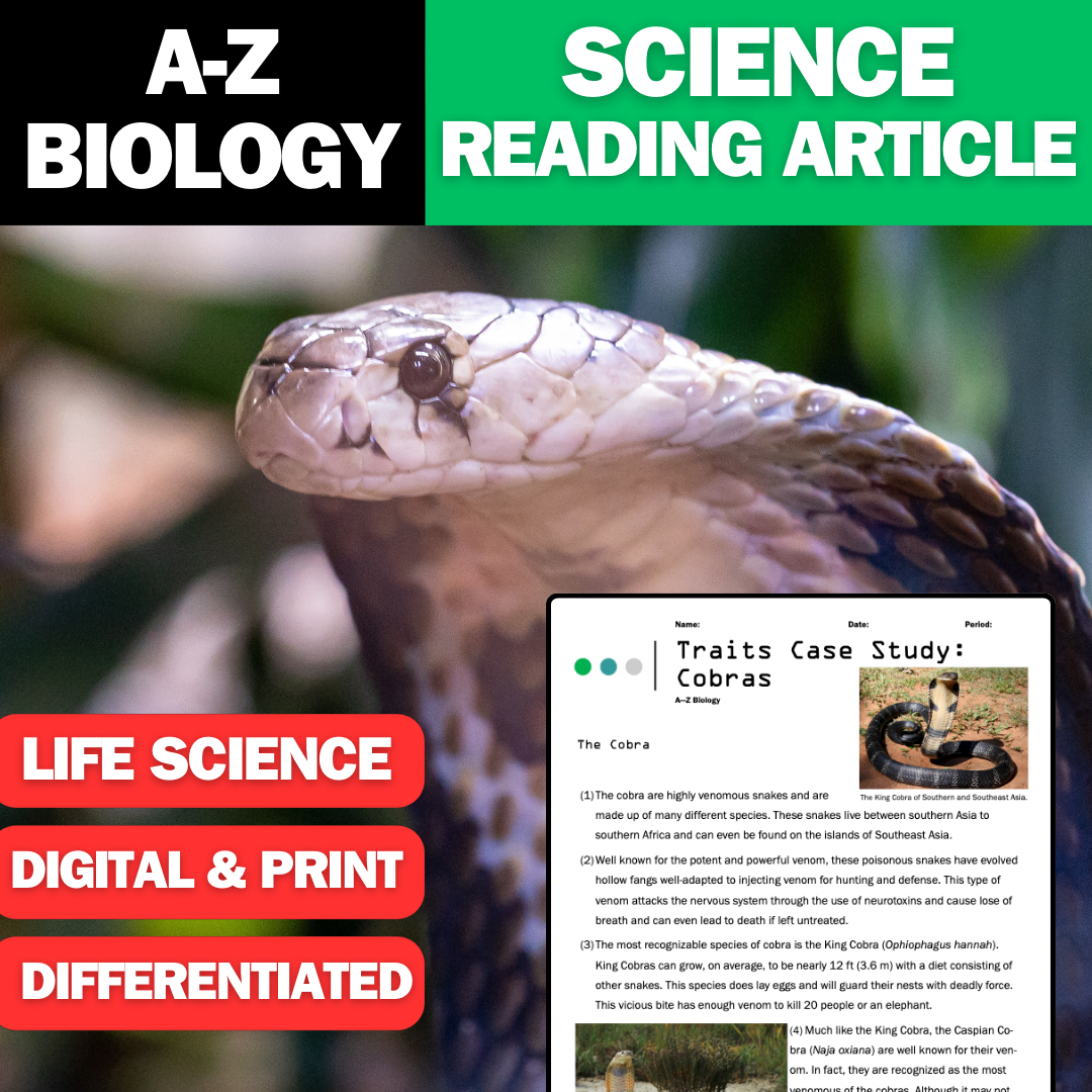 A-Z Biology - Cobras - A Traits Case Study