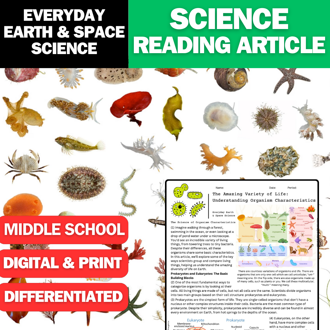 Everyday Middle School Science - Life's Characteristics