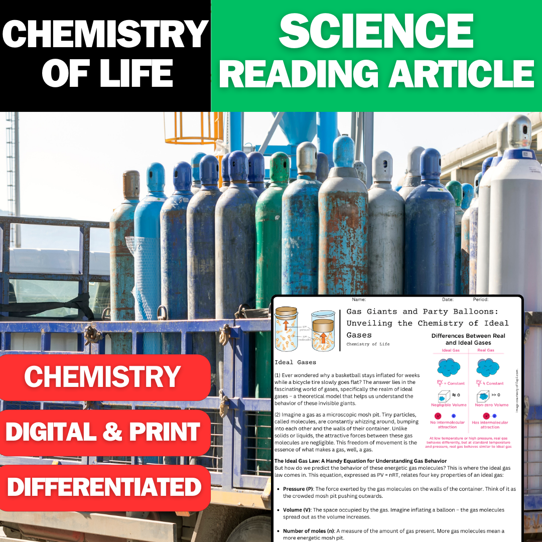 Chemistry of Life - Ideal Gases